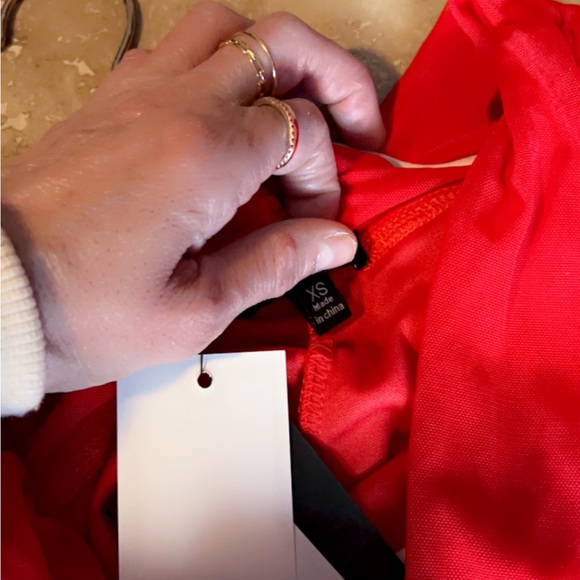 Women’s Red Evening Gown Dress Size XSmall - Picture 2 of 6